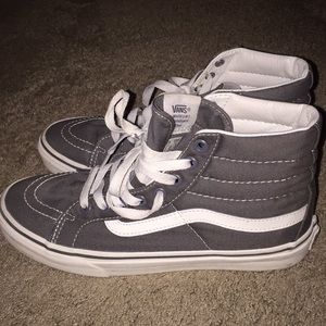 Gray hightop vans
